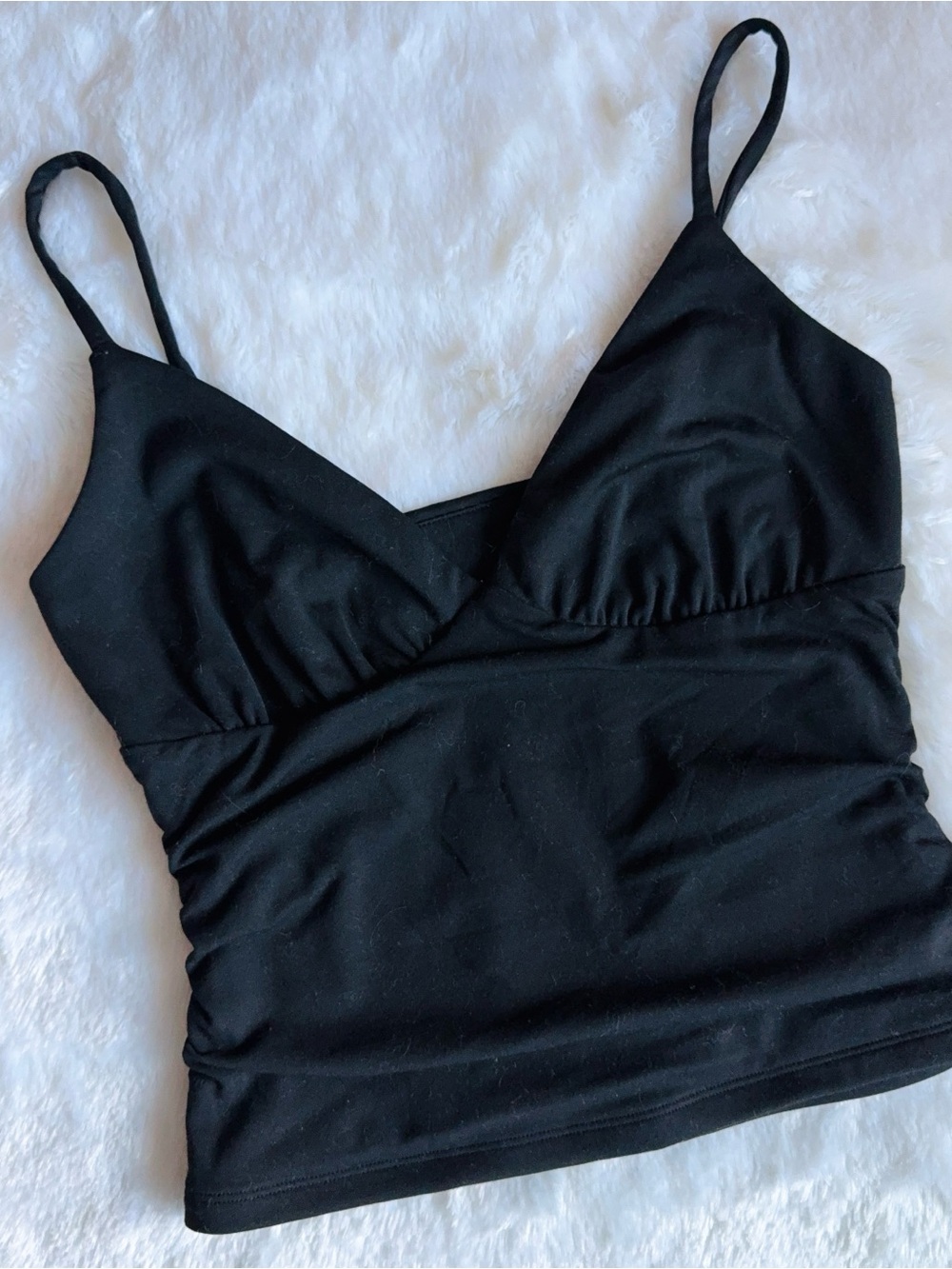 ruched tank top